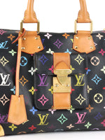 x Takashi Murakami Limited Edition Black Monogram Multicolor Speedy 30
